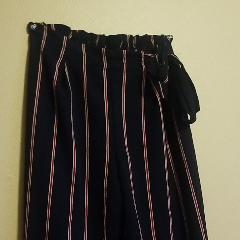 Flowy pinstripe pants